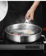 Cargar imagen en el visor de la galería, Household Smokeless 304L Stainless Steel Non-stick Frying Pan