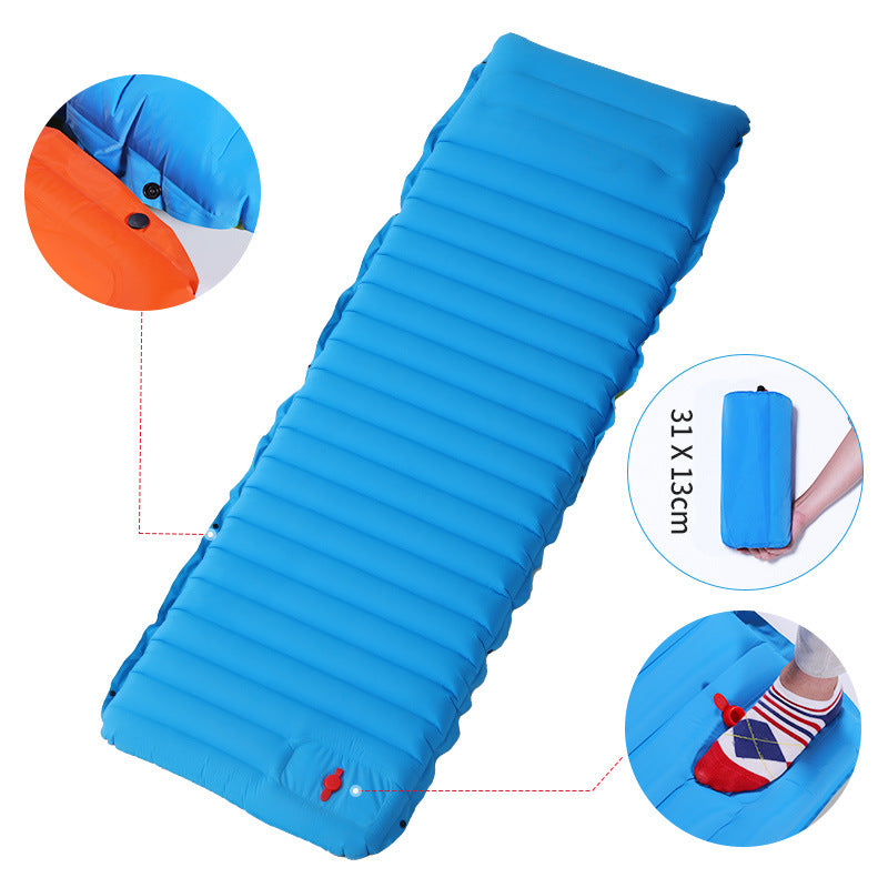 Camping Foot Type Automatic Portable Inflatable Bed Beach Mat Picnic Mat