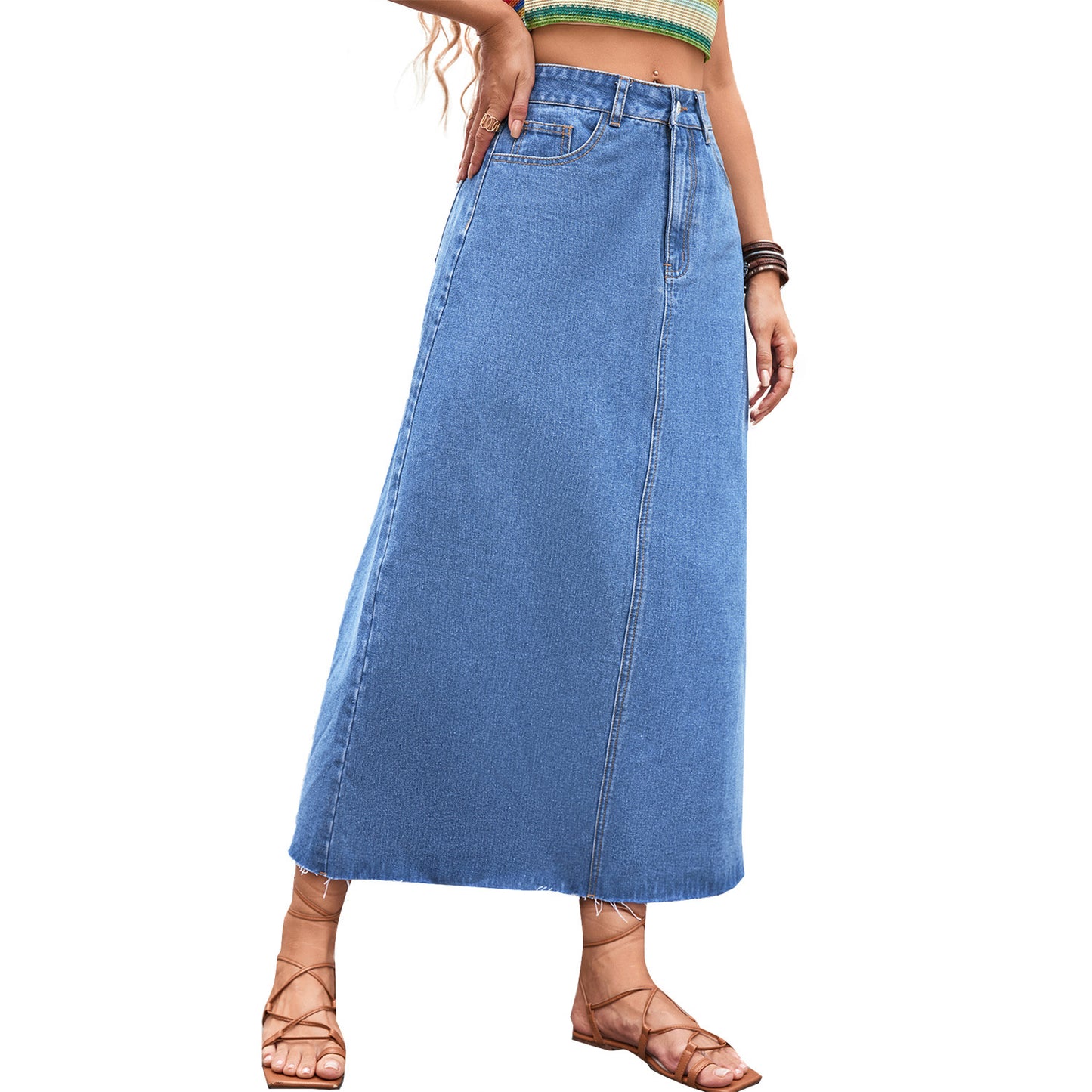 Trendy Denim Skirt