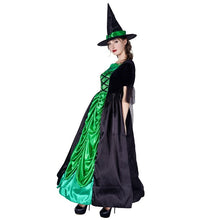 Charger l&#39;image dans la galerie, Halloween Women&#39;s Witch Green Dress