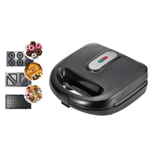 Laden Sie das Bild in den Galerie-Viewer, 6-in-1 Waffle Maker EU Plug Sandwich Maker Grill Breakfast Maker Doughnut Cake Maker Compact Kitchen Dining Kitchen Accessories