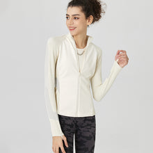 画像をギャラリービューアに読み込む, Seamless Knitted Stitching Windproof Sports Yoga Outdoor Jacket