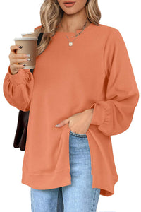 Women's Pullover Side Slit Sweater