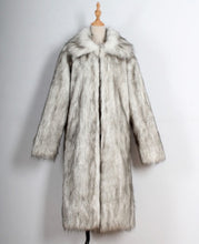 Load image into Gallery viewer, Men&#39;s Overcoat Faux Fur Coat Long Trench Coat