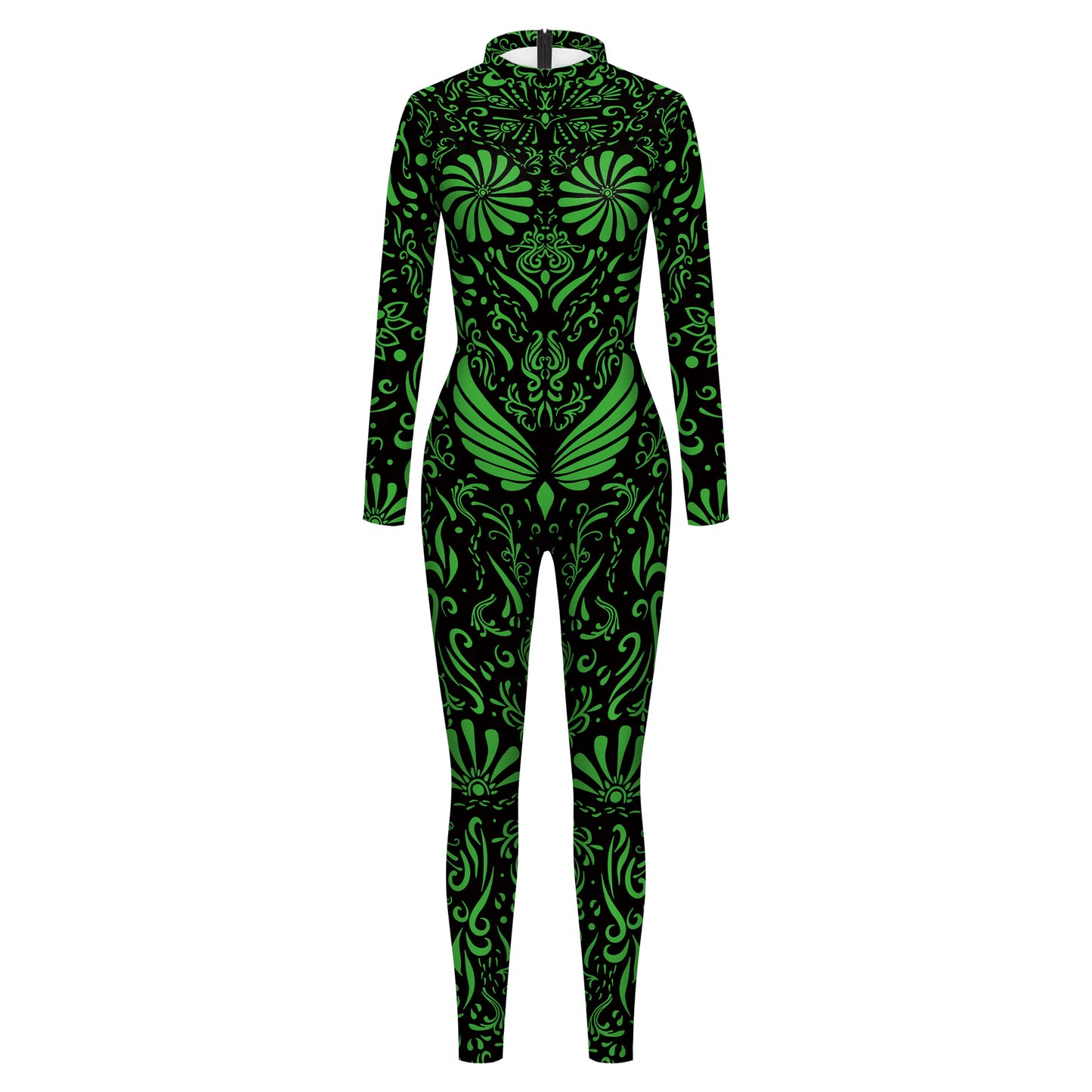 Women's Halloween Digital Printing Tight Jumpsuit