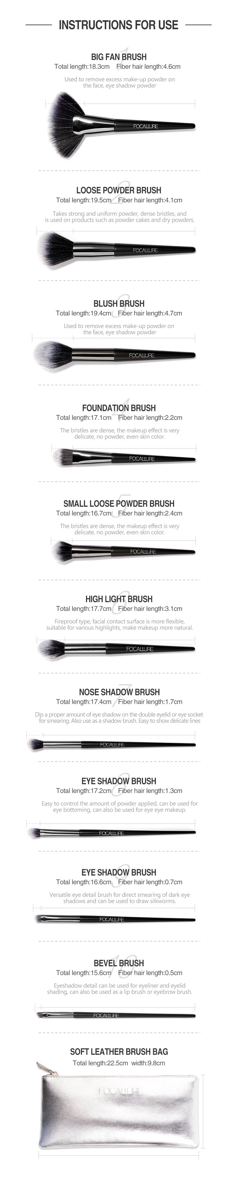 Makeup Brush Set Ten Pack Complete Set For Beginners Beauty Tools Powder Brush Eye Shadow Brush