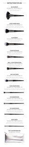 Makeup Brush Set Ten Pack Complete Set For Beginners Beauty Tools Powder Brush Eye Shadow Brush