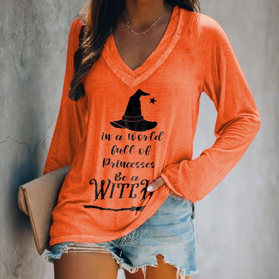 Autumn Christmas Women's Long-sleeved T-shirt