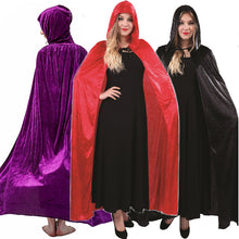 Charger l&#39;image dans la galerie, Halloween Women&#39;s Gold Velvet Cape Cloak