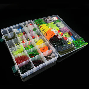 Weihe Lead Hook Bait Set 301 Pieces Of Bionic Bait, Fake Bait, Lure Bait, Soft Insect Bait