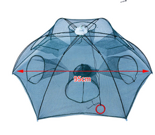 画像をギャラリービューアに読み込む, Strengthened 4-20 Holes Automatic Fishing Net Shrimp Cage Nylon Foldable Fish Trap Cast Net Cast Fold Crab Trap Fishing Network