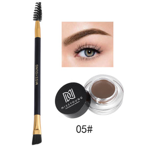 Waterproof Plastic Eyebrow Cream Eyebrow Brush Combination Set