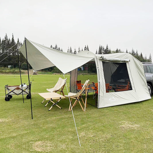 Outdoor Self-driving Travel Camping Barbecue Car Tail Extension Tent Multi-person Rain-proof Sunshade Trunk Tent