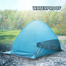 Cargar imagen en el visor de la galería, Pop Up Beach Tent For 1-3 Person Rated UPF For UV Sun Protection Waterproof