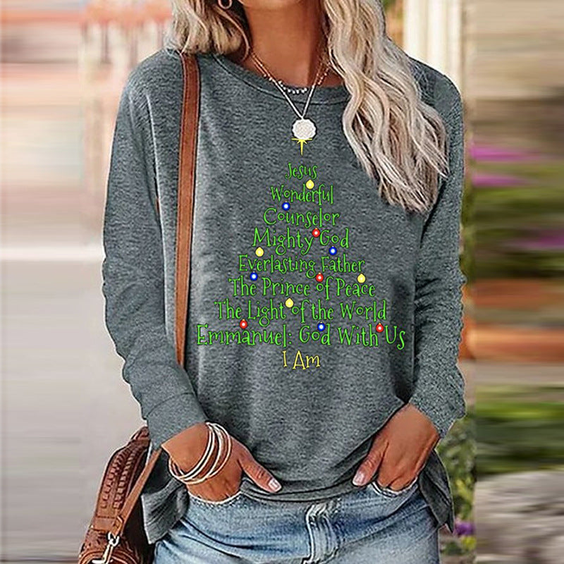 Round Neck T-shirt 3D Printed Short Sleeve Christmas Funny Pattern Women's Clothing