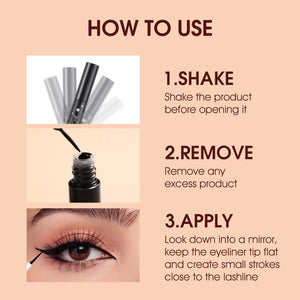 Make-up Eyeliner Liquid  And Gel Pen Combination Set