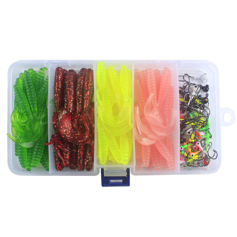 Luya Soft Bait Lead Hook Texas Fishing Gear Set