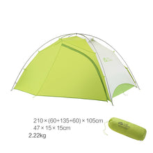 画像をギャラリービューアに読み込む, Mountaineering Camping Windproof And Rainproof Aluminum Alloy Three Season Double Deck Camping Tent