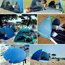 Cargar imagen en el visor de la galería, Pop Up Beach Tent For 1-3 Person Rated UPF For UV Sun Protection Waterproof